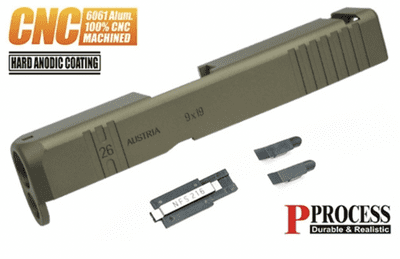Guarder Aluminum CNC Slide for MARUI G26 Gen3 (Custom/FDE) GLK-95(FDE)