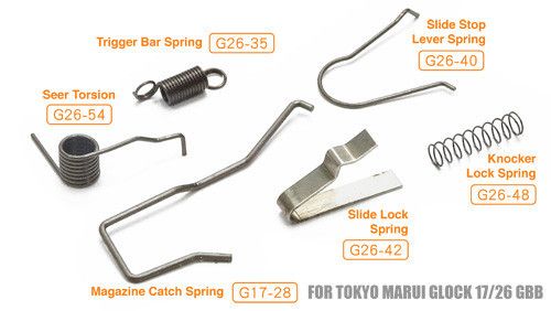 Guarder #GLK-86 Enhanced Spring Set For MARUI/KJ/WE G series