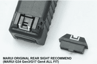 Guarder GLK-223(BK) CNC Steel Slide/Barrel kit for MARUI G17 Gen4 (G34 Gen4 Standard/Black)