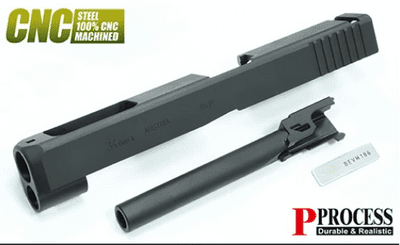 Guarder GLK-223(BK) CNC Steel Slide/Barrel kit for MARUI G17 Gen4 (G34 Gen4 Standard/Black)