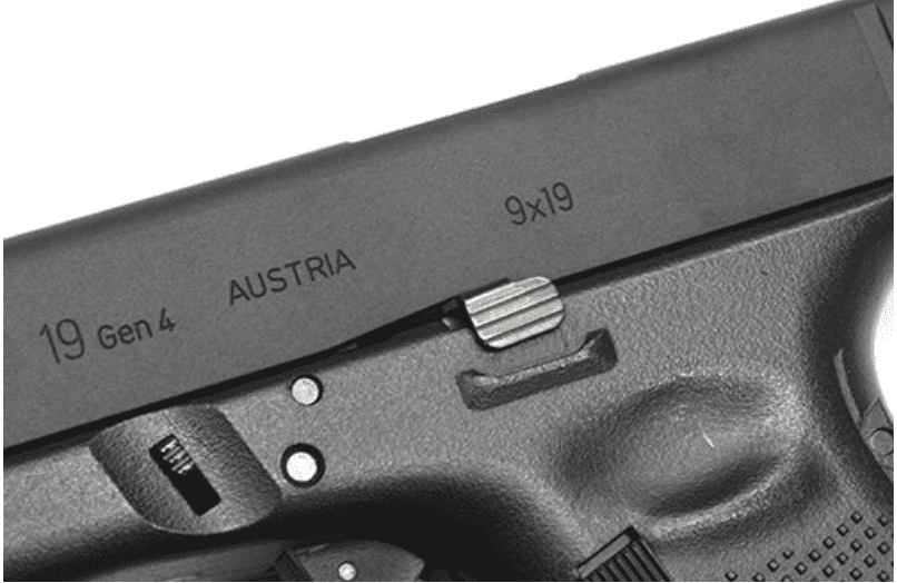 Guarder GLK-255 BK Steel CNC Slide for MARUI G19 Gen4 Black