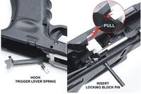 Guarder #GLK139(Pink) G17/18C/22/34 New Generation Frame Rail Mount (Pink)