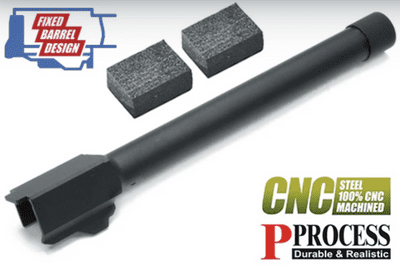 Guarder Steel CNC Threaded Outer Barrel for FMG9 (14mm Negative/Black)