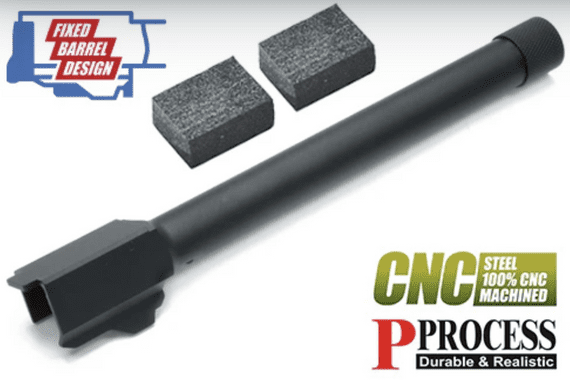 Guarder Steel CNC Threaded Outer Barrel for FMG9 (14mm Negative/Black)