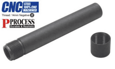 Guarder Steel Threaded Outer Barrel for TM P226 14mm negative