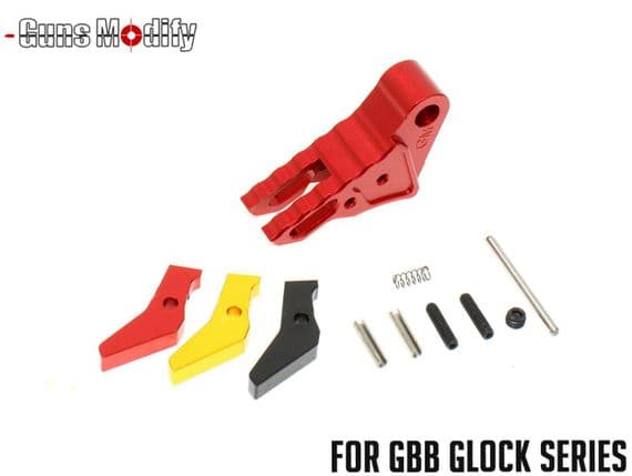 Guns Modify (RED colour) K-Style Aluminum Adjustable Trigger for Marui / Umarex G-Seires G17 GBB
