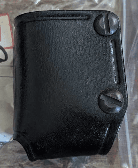 HELLWEG (Made in Australia) Hi-power 9mm magazine leather pouch x2