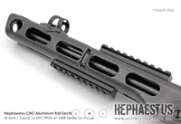 HEPHAESTUS CNC Aluminum Rail Sections (9 slots / 2 pcs) for VFC PPSh-41 GBB