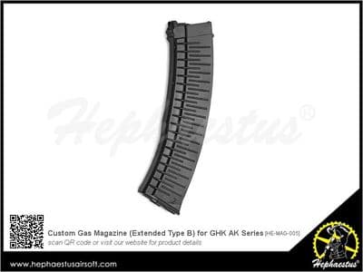 Hephaestus Custom 60rds Gas Magazine (Extended Type B) for G