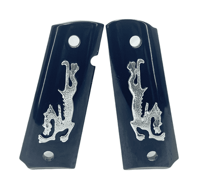 Kimpoi Face Off (Silver) Dragon 1911 Hand Carved Wood Grip For M1911 Gas Pistols
