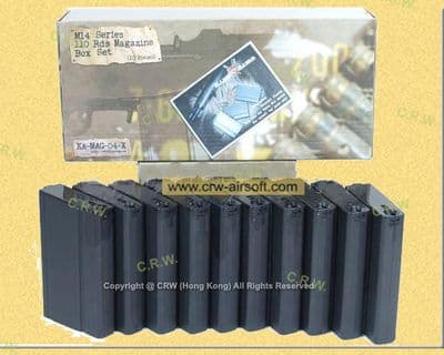King Arms 110rd Magazine for Marui M14 AEG (10pcs)