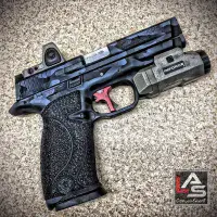 Kydex holster for M&P9 with Inforce APL flash (Black)