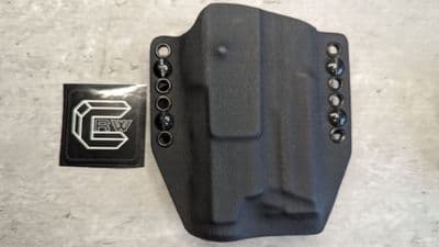 Kydex holster for M&P9 with Inforce APL flash (Black)