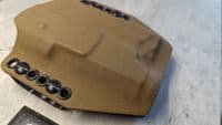 Kydex holster for M&P9 with Inforce APL flash (Tan)