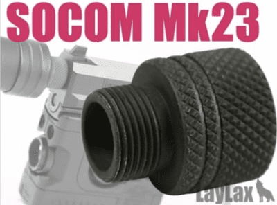 Laylax(Nineball) Tokyo Marui SOCOM MK23 to 14mm CW Silencer Adapter
