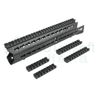 LCT CNC Aluminum 13.5in Keymod Handguard For AK Series AEG (BK)