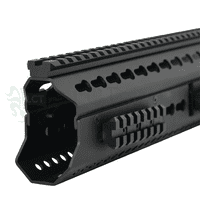 LCT CNC Aluminum 13.5in Keymod Handguard For AK Series AEG (BK)