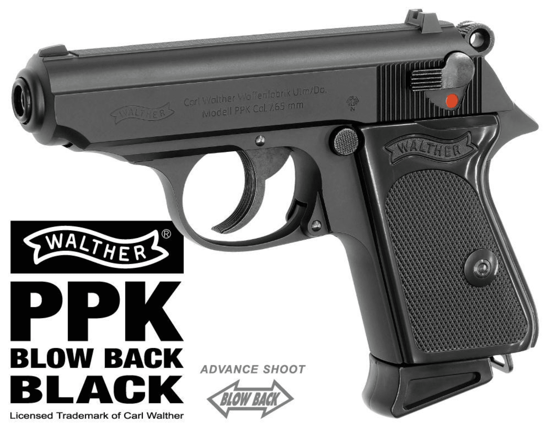 Maruzen - Walther PPK BLACK GBB