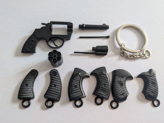 Miniature Keychain Revolver (MODEL KIT for over 8 styles of Revovler)