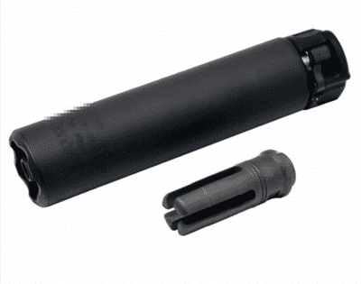 OMG SF SOCOM RC 2 Style (Black SS05Q) Airsoft Silencer w/ 4P Flash Hider