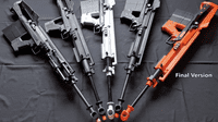 Panverine 3D print MODEL kit (Black) of a Lynx GBB replica with .50BMG SHELL Ejection!