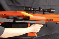 Panverine 3D print MODEL kit (Black) of a Lynx GBB replica with .50BMG SHELL Ejection!