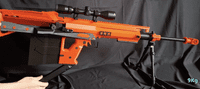 Panverine 3D print MODEL kit (Black) of a Lynx GBB replica with .50BMG SHELL Ejection!