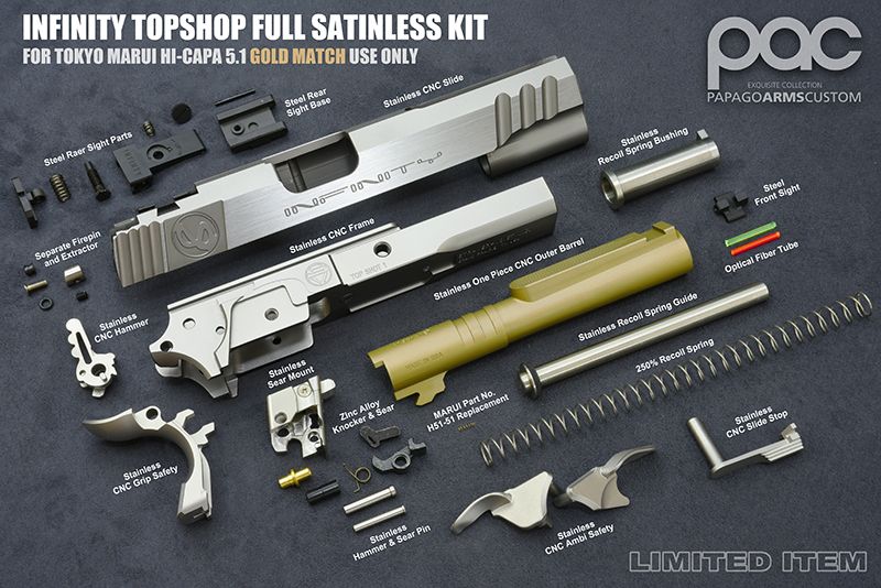 PaPaGo Custom INFINITY TOPSHOT Stainless Kit
