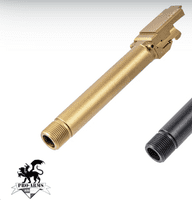 Pro-Arms 14mm CCW Threaded Outer Barrel For Marui TM G17 Gen5 MOS GBBP (Gold)