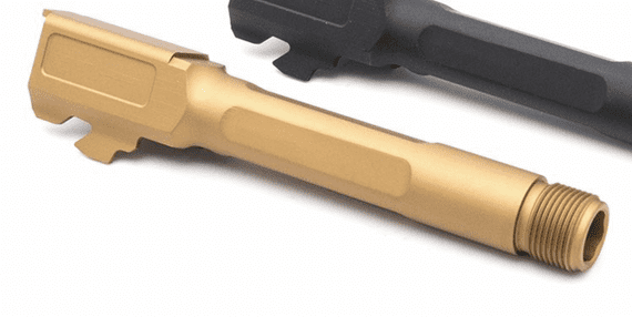 Pro-Arms SA style 14 CCW Thread Barrel for UMAREX /VFC Glock 19X / Gen4 / G45 (NO marking, TRI-GOLD)