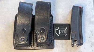 PWL Leather Mp5 20rd Mag (Double mag pouch) USED