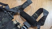 Sale! Big Foot D3CRH Chest Rig Vest + drop down utility pouch (Multicam Black) M4 or 762 mags