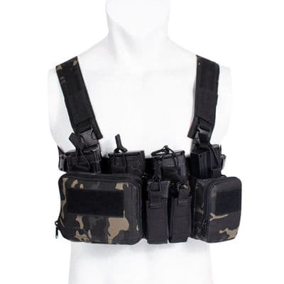 SALE! Big Foot D3CRH Chest Rig Vest (Multicam Black) M4 or 762 mags