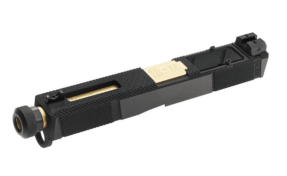 Sale! EMG SAI Utility Slide Kit With Gold Outer Barrel (RMR cut) by G&P for UMAREX G19gen3