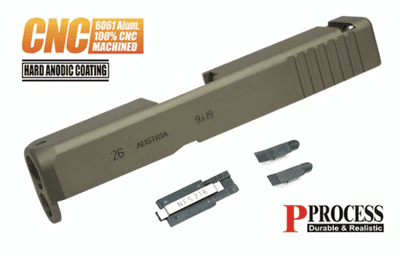 SALE! Guarder Aluminum CNC Slide for MARUI G26 Gen3 (Standard/FDE) (GLK94FDE)