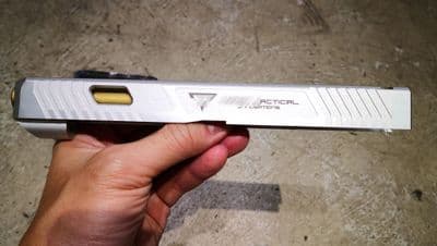 SALE! Pro-Arms aluminium T-style J wick G34 slide set for Marui G17 gen3