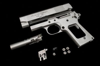 SALE! Pro-Arms SFR Style Stainless Steel Kit for Marui TM V10 GBBP Series ( Silver Limited ver)