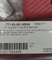 SALE! Safariland Model 771 Red (Set of 3 pouches ) Fast draw mag pouch for Glock (right handed)