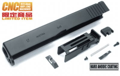 SALE was 119! Guarder #GLK-29(BK) 7075 Aluminium CNC Slide for Marui Glk G17 (Black) 2017 Version