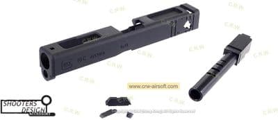 Shooters Design Metal Slide for Marui G18C GBB (Black)