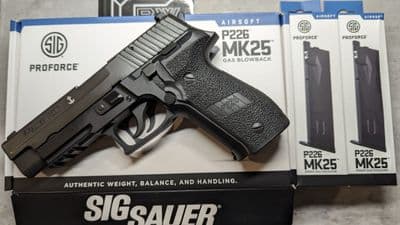 SIG AIR Package - VFC Sig P226 MK25 GBB Pistol + 2 mags