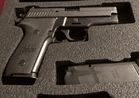 SIG SAUER OFFICIAL P229 GRIP SET, BLACK POLYMER (STANDARD MODEL TWO-PIECE GRIP)