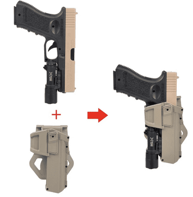 Tactical Glock 17 18 Movable Pistol Holsters Airsoft