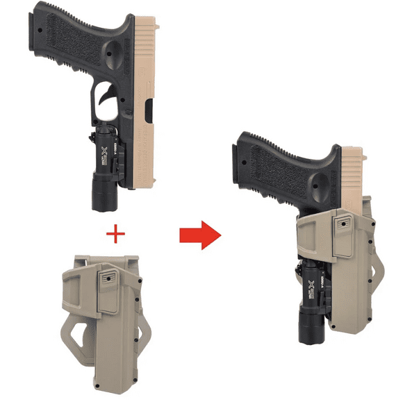 Tactical Glock 17 18 Movable Pistol Holsters Airsoft