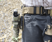 True North Modular Holster adapter with leg strap (Dark Earth Anodized finish)