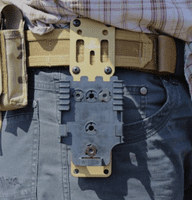 True North Modular Holster adapter with leg strap (Dark Earth Anodized finish)