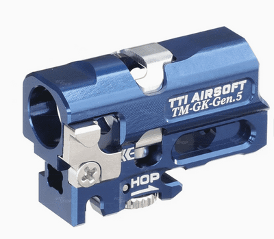 TTI AIRSOFT Infinity One Piece Full CNC TDC Hop-Up Chamber (BLUE) for Marui G17 Gen5 MOS & G19 GBB