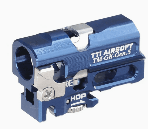 TTI AIRSOFT Infinity One Piece Full CNC TDC Hop-Up Chamber (BLUE) for Marui G17 Gen5 MOS & G19 GBB
