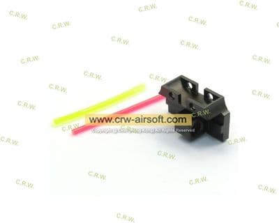 UAC Fiber Optic Rear Sight For TM Hi-capa (Back Plate Only)