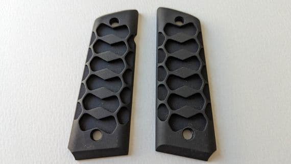 USA Aluminium Grip for M1911/MEU (8 shape, Black)